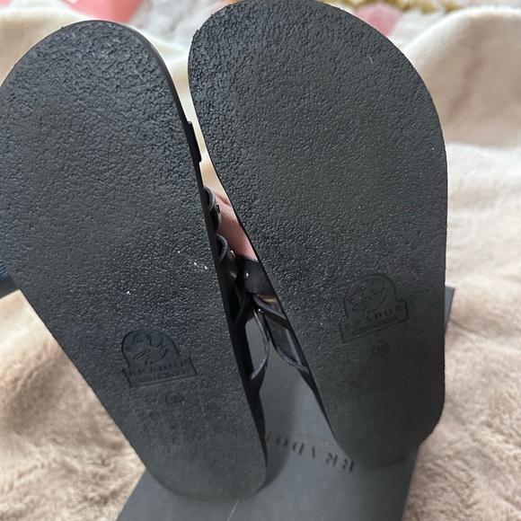 Eurotop & Brador Black Marissa Studded Sandal 38 NIB - Picture 4 of 6